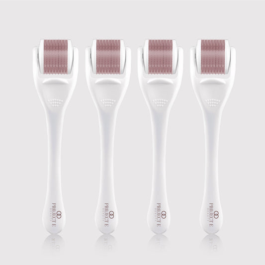 The Derma Roller Set 4 Pieces | 540 Titanium Microneedle Facial Tool