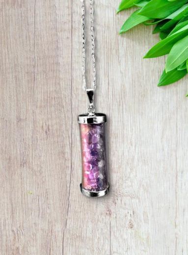 Amethyst Healing Crystal Necklace