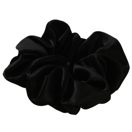 Roserel Mulberry Silk Black Vanta Scrunchie