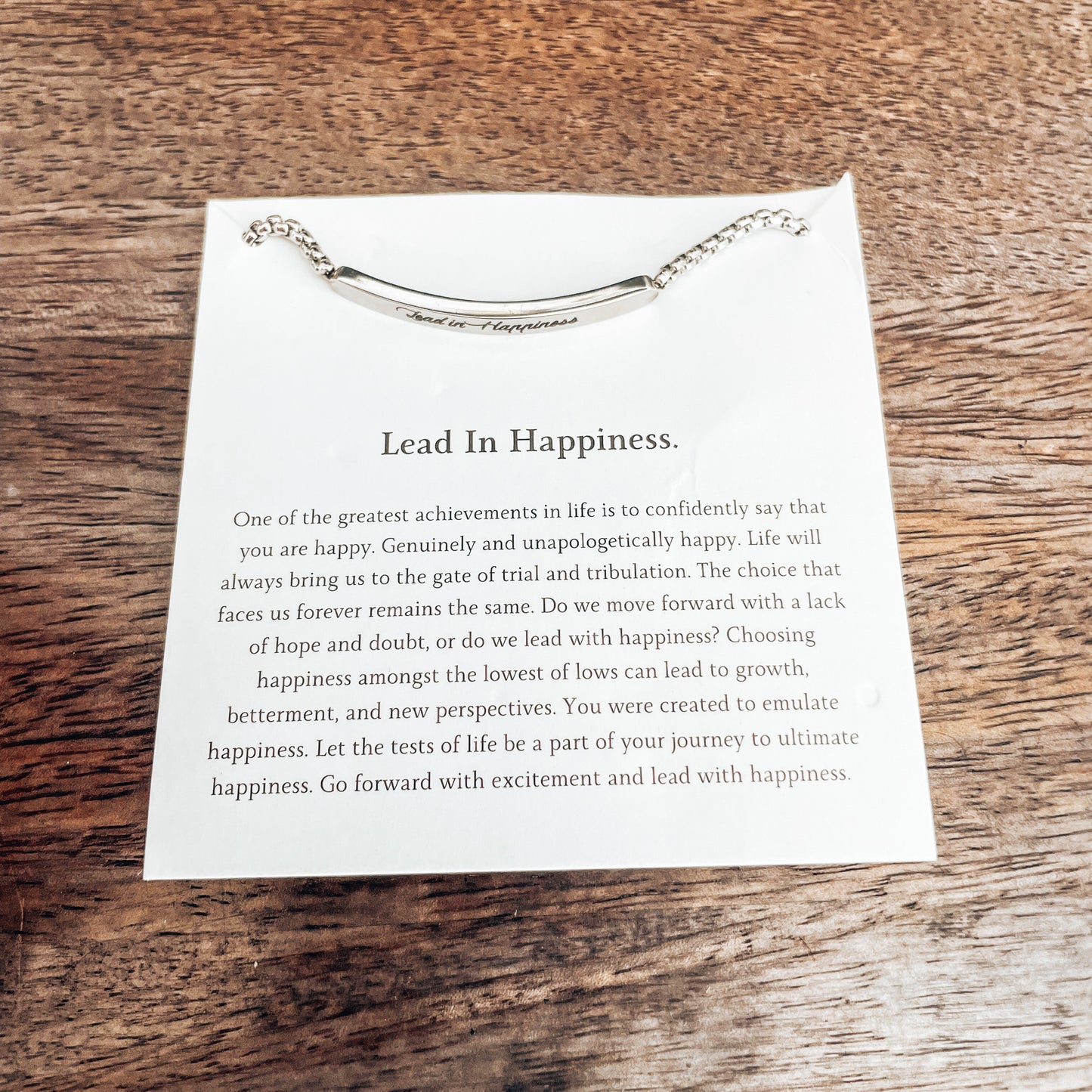 "Lead In Happiness" Bracelet